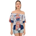 Independence Day United States Of America Off Shoulder Short Sleeve Top View1