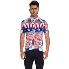 Independence Day United States Of America Men s Short Sleeve Cycling Jersey by Ket1n9