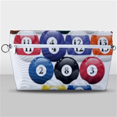 Racked Billiard Pool Balls Handbag Organizer by Ket1n9