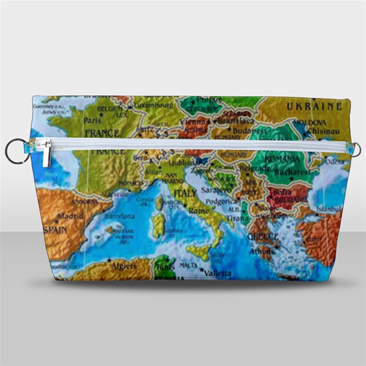 World Map Handbag Organizer