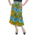 World Map Midi Mermaid Skirt View1