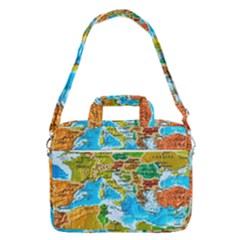 World Map Macbook Pro 16  Shoulder Laptop Bag by Ket1n9