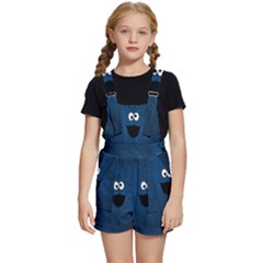 Funny Face Kids  Short Overalls by Ket1n9