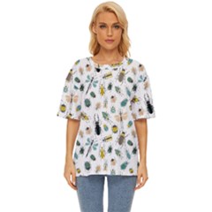 Insect Animal Pattern Oversized Basic T-shirt by Ket1n9