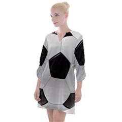 Soccer Ball Open Neck Shift Dress by Ket1n9