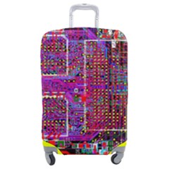 Technology Circuit Board Layout Pattern Luggage Cover (medium) by Ket1n9