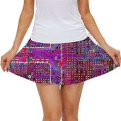 Technology Circuit Board Layout Pattern Women s Skort by Ket1n9