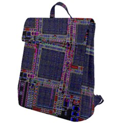 Cad Technology Circuit Board Layout Pattern Flap Top Backpack by Ket1n9