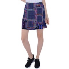 Cad Technology Circuit Board Layout Pattern Tennis Skirt by Ket1n9