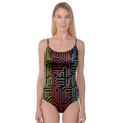 Circuit Board Seamless Patterns Set Camisole Leotard  by Ket1n9