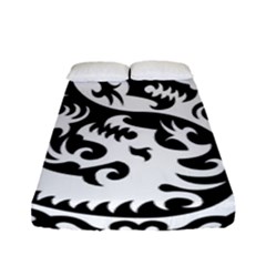 Ying Yang Tattoo Fitted Sheet (full/ Double Size) by Ket1n9