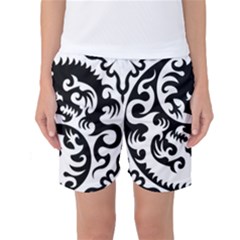 Ying Yang Tattoo Women s Basketball Shorts by Ket1n9