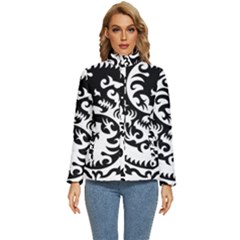 Ying Yang Tattoo Women s Puffer Bubble Jacket Coat by Ket1n9