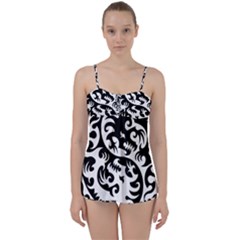 Ying Yang Tattoo Babydoll Tankini Set by Ket1n9