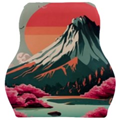 Mountain Landscape Sky Fuji Nature Car Seat Velour Cushion  by Cendanart