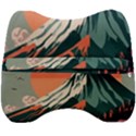 Mountain Landscape Sky Fuji Nature Velour Head Support Cushion View2