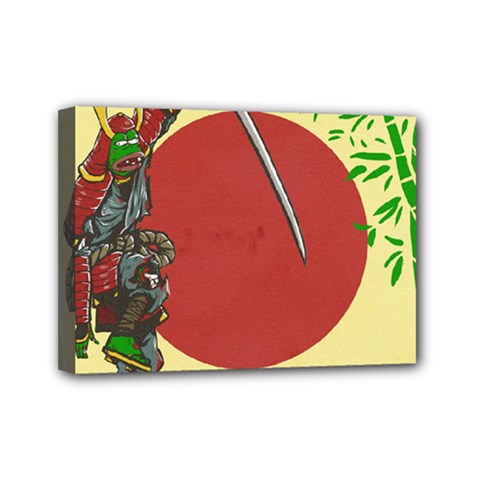 Meme Samurai Artwork Japaneses Mini Canvas 7  X 5  (stretched) by Cendanart