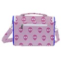 Alien Pattern Pink Satchel Shoulder Bag View3