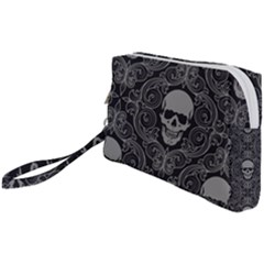 Dark Horror Skulls Pattern Wristlet Pouch Bag (small) by Ket1n9