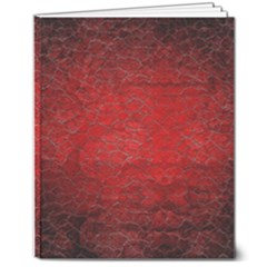 Red Grunge Texture Black Gradient 8  X 10  Softcover Notebook by Ket1n9