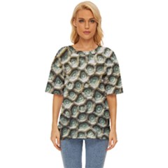 Ocean Pattern Oversized Basic T-shirt by Ket1n9