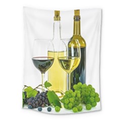 White Wine Red Wine The Bottle Medium Tapestry by Ket1n9