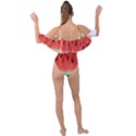 Seamless Background With Watermelon Slices Drape Piece Swimsuit View2