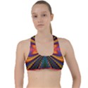 Casanova Abstract Art-colors Cool Druffix Flower Freaky Trippy Criss Cross Racerback Sports Bra View1