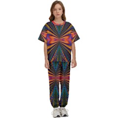 Casanova Abstract Art-colors Cool Druffix Flower Freaky Trippy Kids  T-shirt And Pants Sports Set by Ket1n9