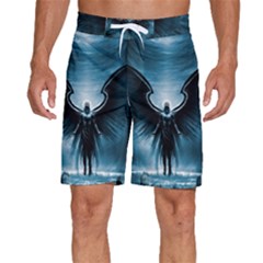 Rising Angel Fantasy Men s Beach Shorts by Ket1n9