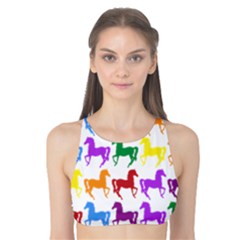 Colorful Horse Background Wallpaper Tank Bikini Top by Hannah976