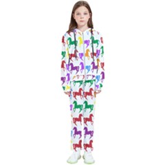 Colorful Horse Background Wallpaper Kids  Tracksuit by Hannah976