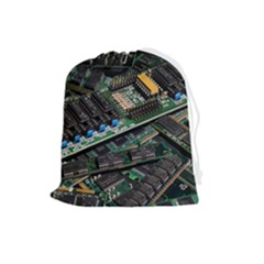 Computer Ram Tech - Drawstring Pouch (large) by Hannah976