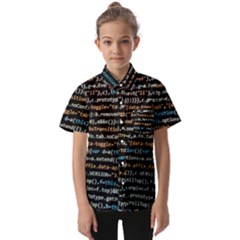 Close Up Code Coding Computer Kids  Short Sleeve Shirt by Hannah976