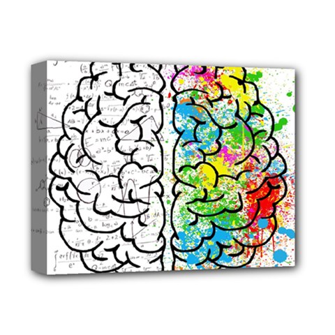 Brain Mind Psychology Idea Drawing Deluxe Canvas 14  X 11  (stretched) by Ndabl3x