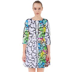 Brain Mind Psychology Idea Drawing Smock Dress by Ndabl3x