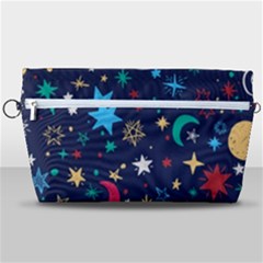 Colorful Background Moons Stars Handbag Organizer by Ndabl3x