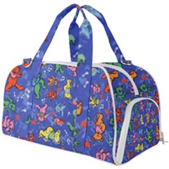 Grateful Dead Bears Pattern Burner Gym Duffel Bag by Cendanart