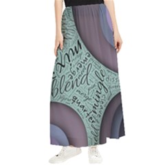 Converge Diverge Mingle Mix Divide Maxi Chiffon Skirt by Paksenen