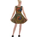 Swirl Vortex Emoji Cyclone Motion Art Velvet Skater Dress View2