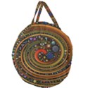 Swirl Vortex Emoji Cyclone Motion Art Giant Round Zipper Tote View1