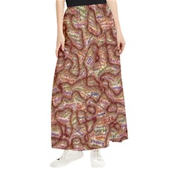 Mind Brain Thought Mental Maxi Chiffon Skirt by Paksenen