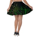 Circuits Circuit Board Green Technology Velvet Skater Skirt View2