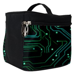 Circuits Circuit Board Green Make Up Travel Bag (small) by Ndabl3x