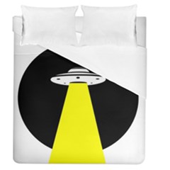 Ufo Flying Saucer Extraterrestrial Duvet Cover (queen Size) by Cendanart