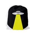 Ufo Flying Saucer Extraterrestrial Drawstring Pouch (XL) View2