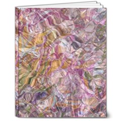 Abstract Flow Vi 8  X 10  Softcover Notebook by kaleidomarblingart