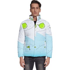 Astronaut Spaceship Men s Puffer Bubble Jacket Coat by Bedest