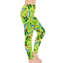 Rainbow Green Shamrock Handraw Leggings  View4