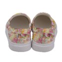 Pink & Yellow Floral Bunnies Rabbit Animal Print Womens Canvas Slip Ons View4